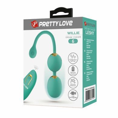 Вагінальні кульки з вібрацією Pretty Love - Willie Dream chaser 5 Green, BI-014548W-A4