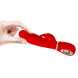 Ребристый вибратор Pretty Love - Prescott Red, BI-014635-2