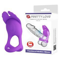 Эрекционное кольцо Pretty Love - Vibration Penis Ring SILAS Purple, BI-210318-1