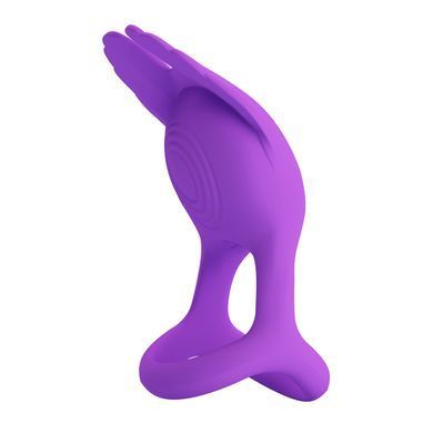Кільце ерекційне Pretty Love - Vibration Penis Ring SILAS Purple, BI-210318-1
