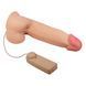 Вибратор на присоске с хребтом и эффектом скользящей кожи BAILE - Sliding Skin 8,5'' Flesh, BW-008105ZRG