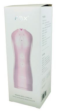 Мастурбатор з вібростимуляцією FOXSHOW Vibrating and Flashing Masturbation Cup Pink USB 7+7 Function, BS6300022