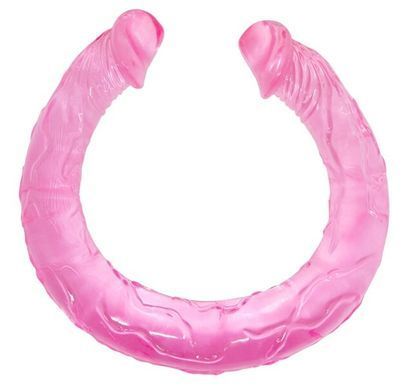 Двойной фаллоимитатор "Double Dong" BI-040015 PINK