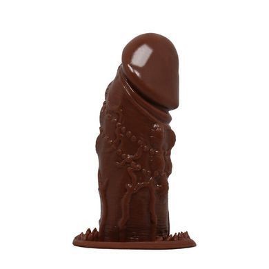 Насадка-презерватив BI-016003-0902S ( коричневая )