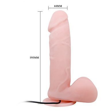Вібратор із функцією ротації на присосці Dong Vibrating, BW-008017BR