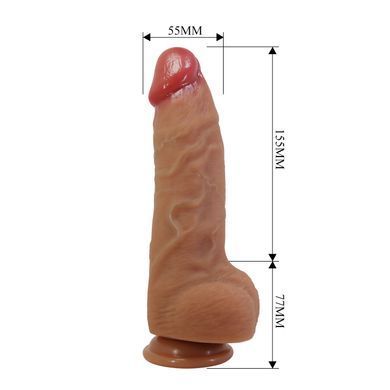 Силиконовый фаллоимитатор на присоске PRETTY LOVE - Najm 9.1" Super Soft Liquid Silicone Dildo, BW-008140N