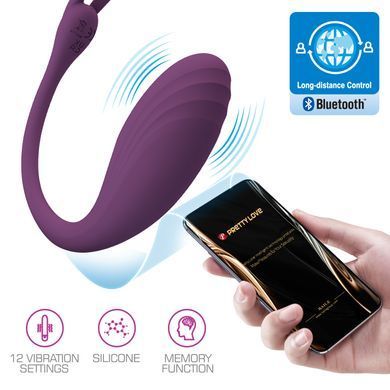 Виброяйцо управляемое смартфоном Pretty Love - Catalina 12 vibration functions Mobile APP, BI-014935HP-1