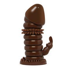 Насадка - презерватив BI-016008-0902S ( коричневая )
