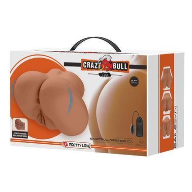 Мастурбатор вагіна-анус із вібрацією Crazy Bull - Luna Latinos soft skin, BM-009244Z-1