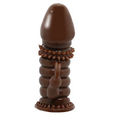 Насадка-презерватив BI-016008-0902S ( коричнева )