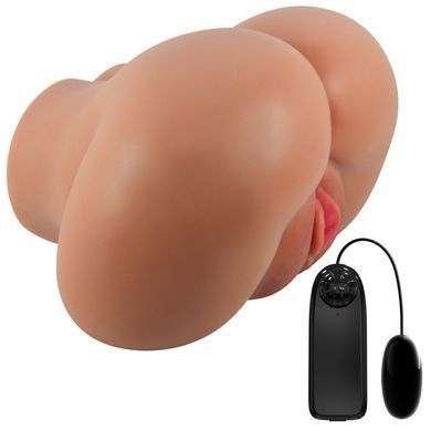 Мастурбатор вагіна-анус із вібрацією Crazy Bull - Luna Latinos soft skin, BM-009244Z-1