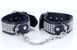 Наручники из искуственной кожи с кристаллами Fetish Boss Series - Handcuffs with cristals Silver, BS3300094