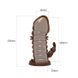 Насадка-презерватив BI-016008-0902S ( коричнева )
