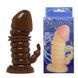 Насадка-презерватив BI-016008-0902S ( коричнева )
