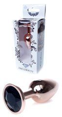 Анальний затор Boss Series - Jewellery Red Gold PLUG Black S, BS6400111