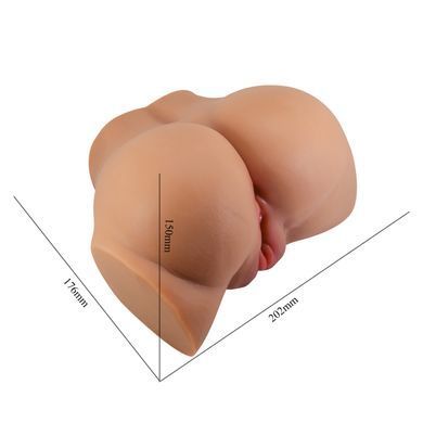 Мастурбатор вагіна-анус із вібрацією Crazy Bull - Emilia Latinos soft skin, BM-009245Z-1