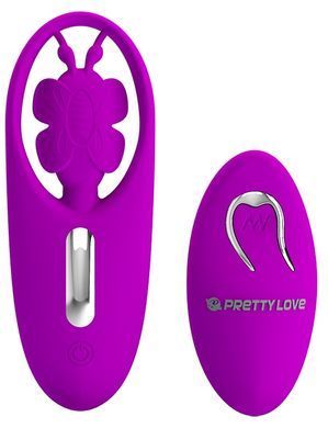 Вибро-стимулятор бабочка с пультом ДУ Pretty Love - Dancing Butterfly, BW-022070ZW