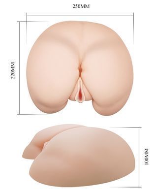 Мастурбатор вагіна і анус з вібрацією BAILE - VAGINA AND ASS, Heating function Vibration, BM-009023