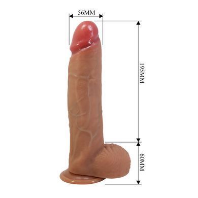Силиконовый фаллоимитатор на присоске PRETTY LOVE - Mendel 10" Super Soft Liquid Silicone Dildo, BW-008142N