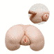 Мастурбатор вагіна і анус з вібрацією BAILE - VAGINA AND ASS, Heating function Vibration, BM-009023