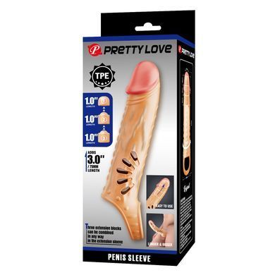 Удлиняющая насадка Pretty Love - Rafael Penis Sleeve, BI-026270H