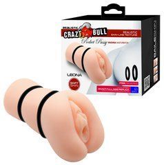 Мастурбатор-вагина Crazy Bull - LEONA Pocket Pussy vagina, BM-009225NH
