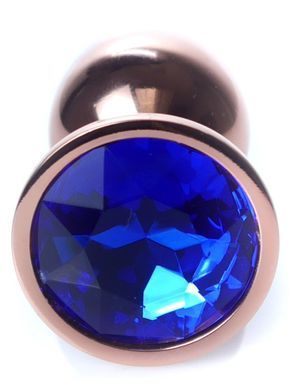 Анальная пробка Boss Series - Jewellery Red Gold PLUG Dark Blue S, BS6400114