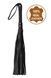 Флоггер из натуральной кожи Flirty Leather - Black, BG-00005