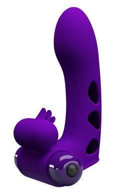 Клиторальный стимулятор на палец Pretty Love - Orlando Finger Violet, BI-014836-1