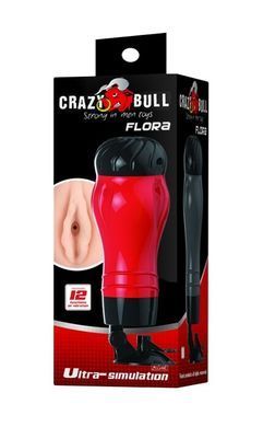 Мастурбатор анус з вібрацією CRAZY Bull-Flora Anus, BM-00900T47Z-1