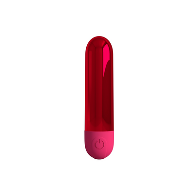 Перезаряжаемая вибропуля Pretty Love - Kiwi Red, BI-300091-3