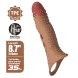 Удлиняющая насадка с вибростимуляцией ( на 4 см ) Pretty Love - 8.7" Vibrating Penis Sleeve, BI-026241Z-1