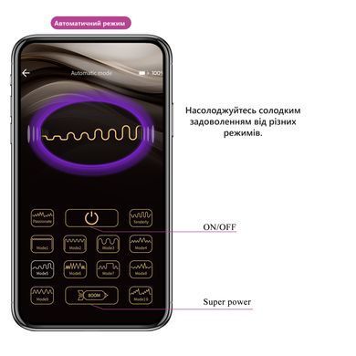Віброяйце кероване смартфоном Pretty Love - Catalina 12 vibration functions Mobile APP, BI-014935HP