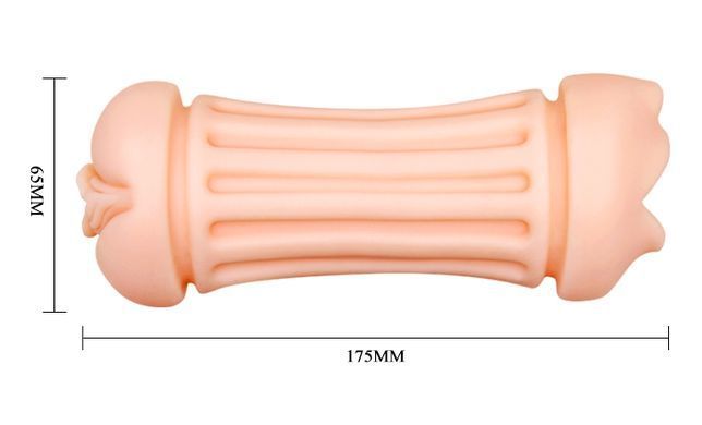 Мастурбатор с двумя входами Crazy Bull - NANCY Pocket Pussyм DOUBLE MASTURBATOR, BM-009224H