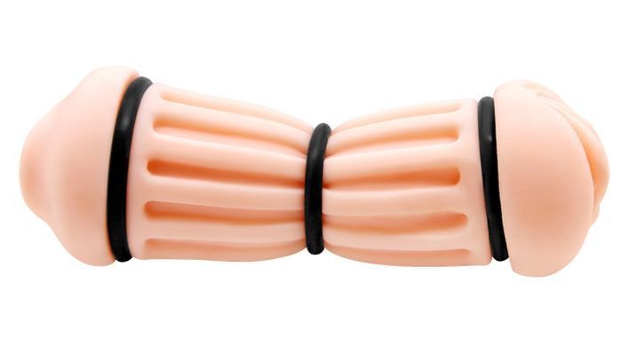 Мастурбатор с двумя входами Crazy Bull - NANCY Pocket Pussyм DOUBLE MASTURBATOR, BM-009224H