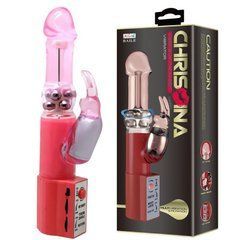 Вібратор з стимулятором клітора "Cristina" BW-004107 PINK