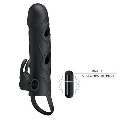 Насадка удлиняющая с вибрацией 5,5" PREETTY LOVE BI-026216