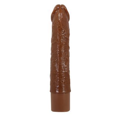 Перезаряжаемый вибратор реалистик Pretty Love - Leander Realistic Vibrating Dildo Brown, BW-500080-1