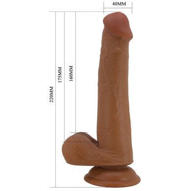 Фаллоимитатор на присоске, с эффектом скользящей кожи LyBaile - Tallen Sliding Skin 8.7&rdquo;, BW-008117LP-1