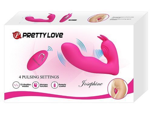 Мультифункциональный вибростимулятор на пульте управления Pretty Love Josephine Magenta, BI-014843W-1