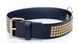 Ошейник из искуственной кожи с кристаллами Fetish Boss Series - Collar with crystals Gold, BS3300102