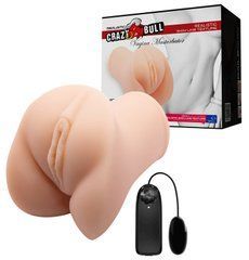 Мастурбатор-вагина Crazy Bull - Violet realistic vagina vibration, BM-009145