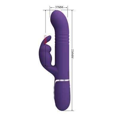 Вибромассажер с поступательным движением серии Pretty Love - Coale Dark Purple, BW-500013-2