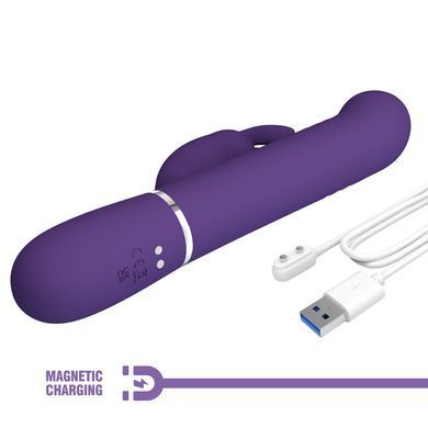 Вибромассажер с поступательным движением серии Pretty Love - Coale Dark Purple, BW-500013-2