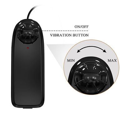 Вибратор на присоске BAILE - Beautiful Catoblepas Vibration 8.1", BW-008106ZR