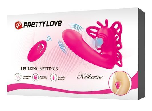 Мультифункциональный вибростимулятор на пульте управления Pretty Love Katherine Magenta, BI-014849W-1