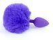Анальна пробка (розмір S) з хвостом Boss Series - Silicon PLUG Bunny Tail Purple, BS6400101