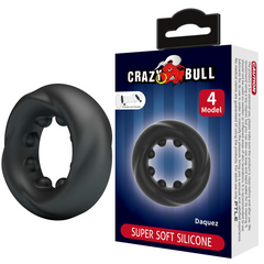 Эрекционное кольцо Crazy Bull №4 - DAQUEZ super soft silicone, BI-210354