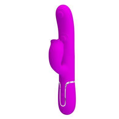 Пульсатор із кліторальним стимулятором серії Pretty Love - Gigi Purple 7 thumping functions 7 licking modes, BW-500035