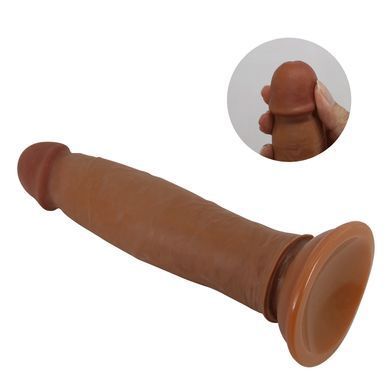Фалоімітатор на присосці, з ефектом ковзної шкіри LyBaile - Keon Sliding Skin 8.4&rdquo;, BW-008119LP-1